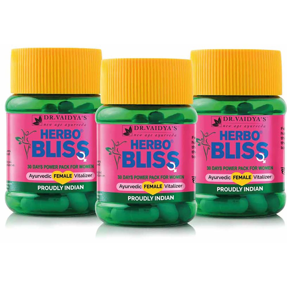 Dr. Vaidyas Herbobliss (30caps, Pack of 3)