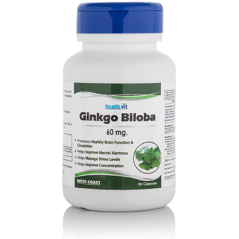 Healthvit Ginkgo Biloba 60 Mg Capsules (60caps)