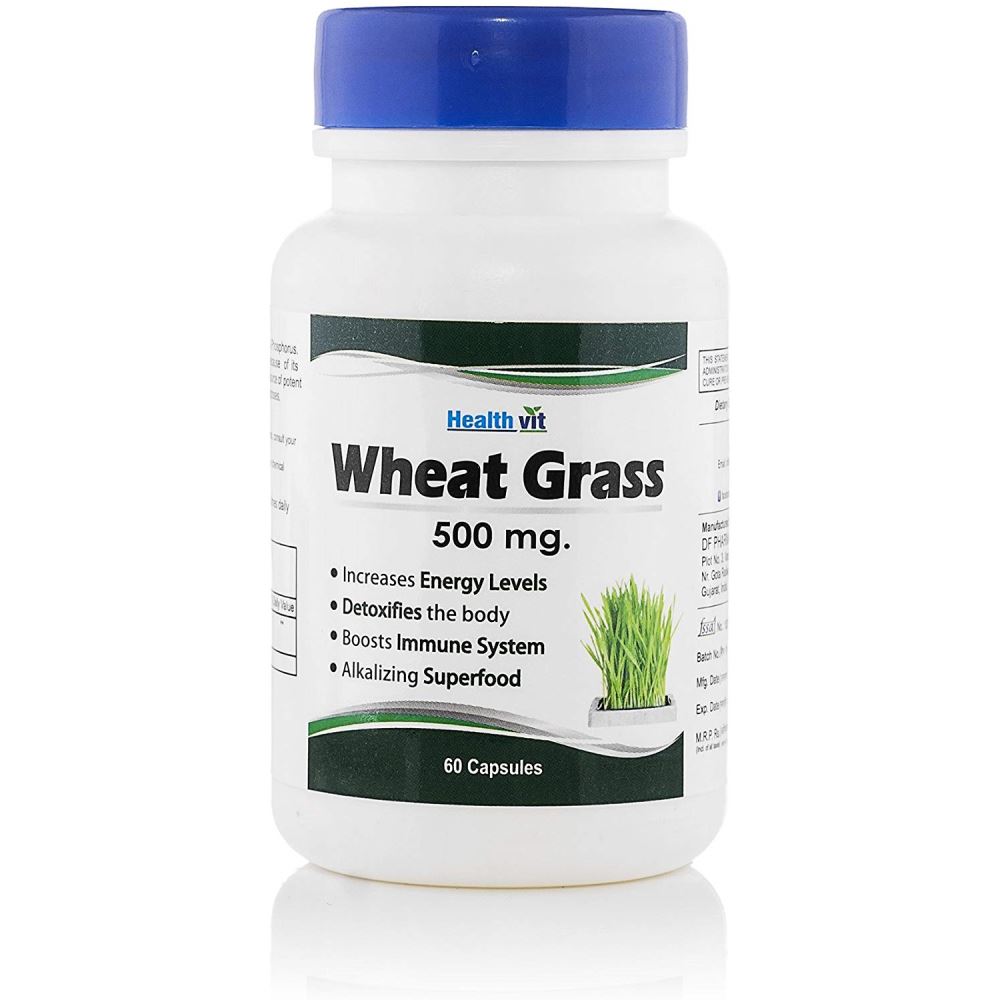 Healthvit Wheat Grass 500 Mg Capsules (60caps)