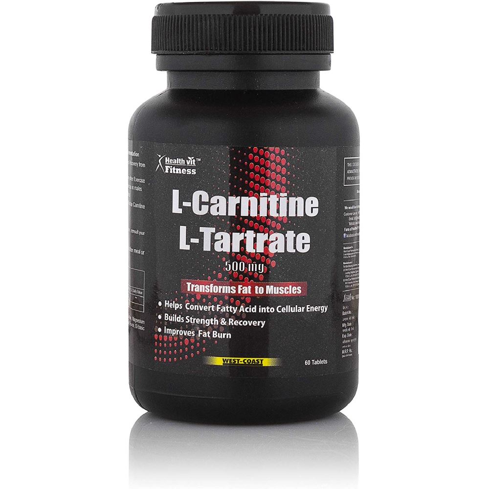 Healthvit L-Carnitine L-Tartrate 500Mg Tablet (60tab)