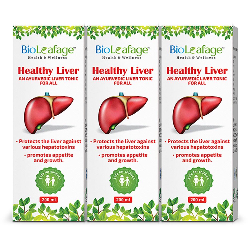 Bioleafage Healthy Liver Tonic (200ml, Pack of 3)