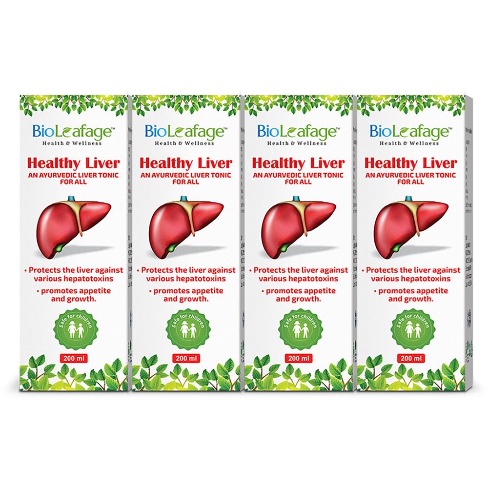 Bioleafage Healthy Liver Tonic (200ml, Pack of 4)