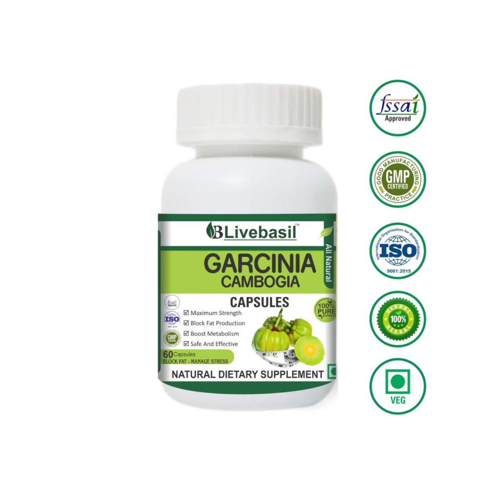 Livebasil Overseas Garcinia Cambogia Extract Capsules - Natural Weight Loss Supplement - Fat Blocking (60caps) Livebasil Overseas Garcinia Cambogia Extract Capsules - Natural Weight Loss Supplement - Fat Blocking (60caps)