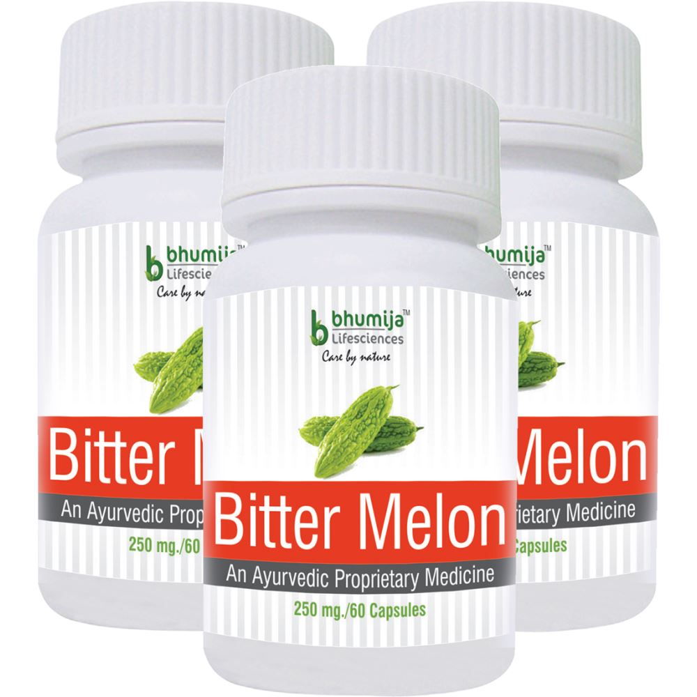 Bhumija Lifesciences Bitter Melon Capsules (60caps, Pack of 3)