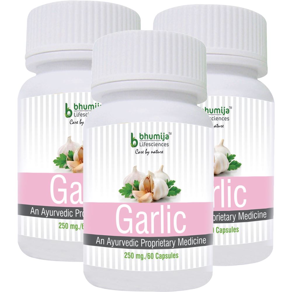 Bhumija Lifesciences Garlic Capsules (60caps, Pack of 3)