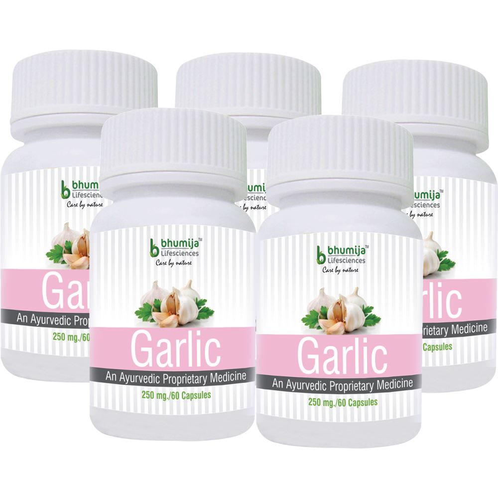 Bhumija Lifesciences Garlic Capsules (60caps, Pack of 5)