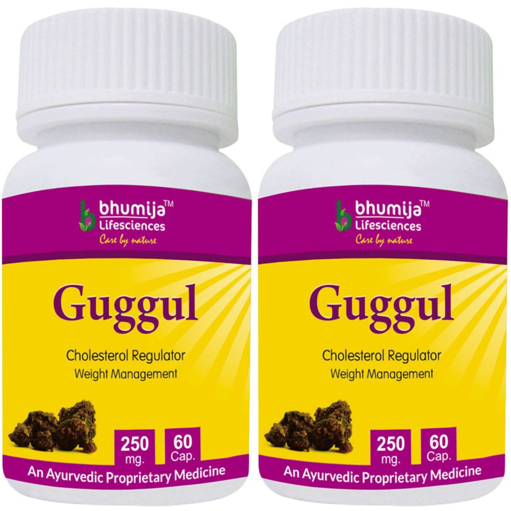 Bhumija Lifesciences Guggul Capsules (60caps, Pack of 2)