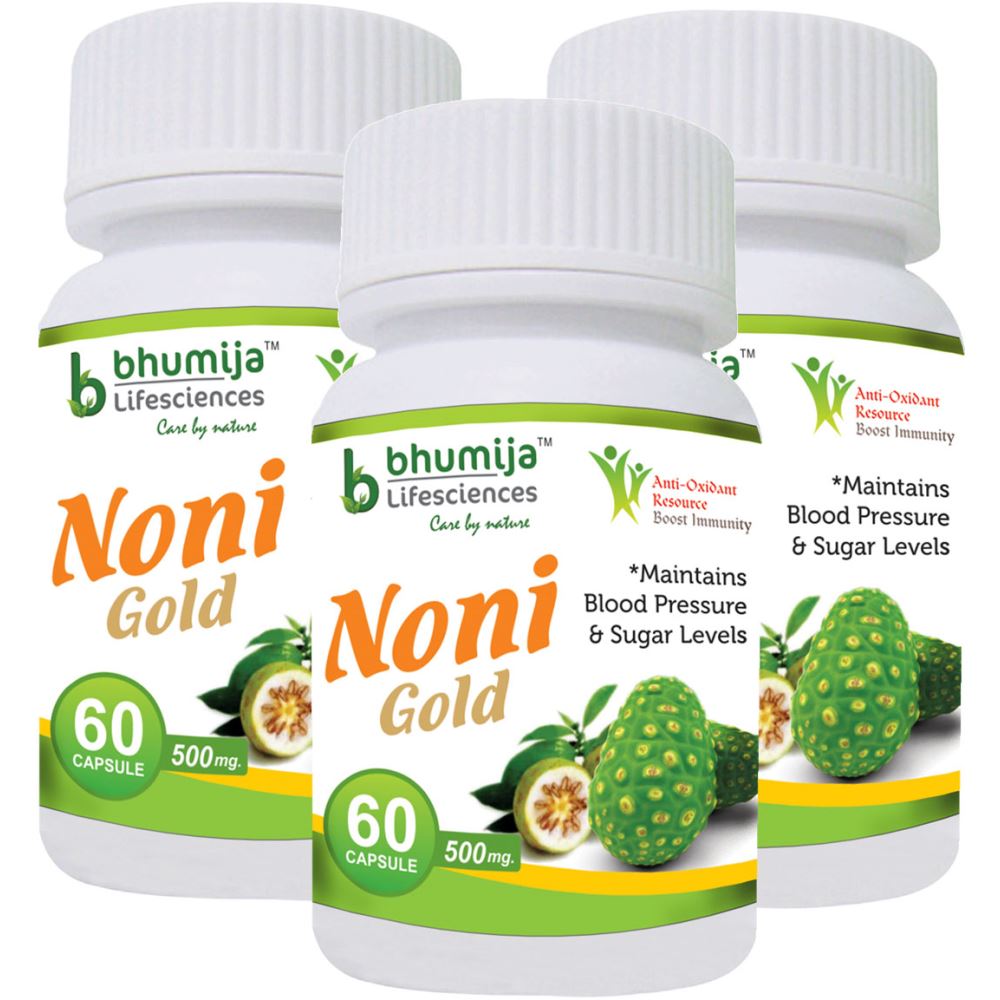 Bhumija Lifesciences Noni Capsules (60caps, Pack of 3)