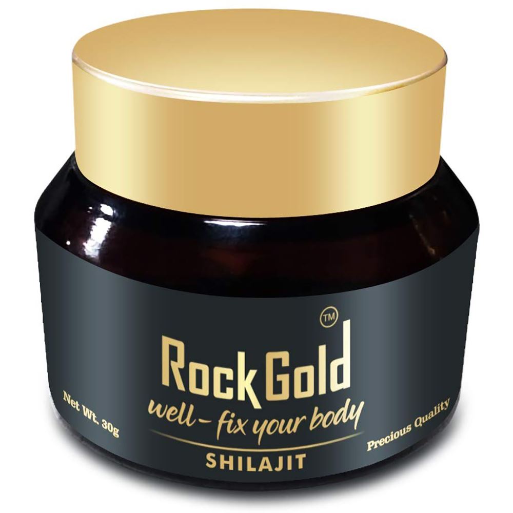 Vedapure Rock Gold Shilajit Resin With Pure True Gold & Silver (30g)