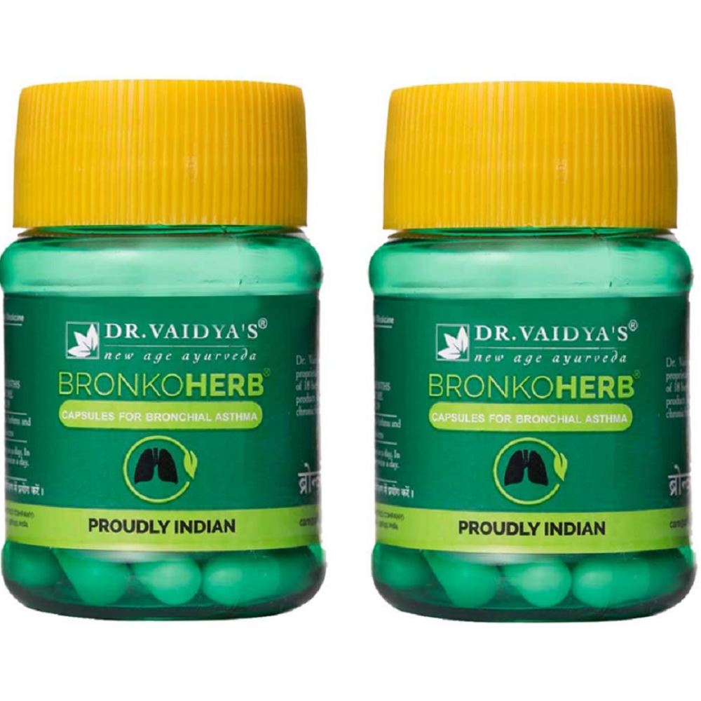 Dr. Vaidyas Bronkoherb Capsules (30caps, Pack of 2)