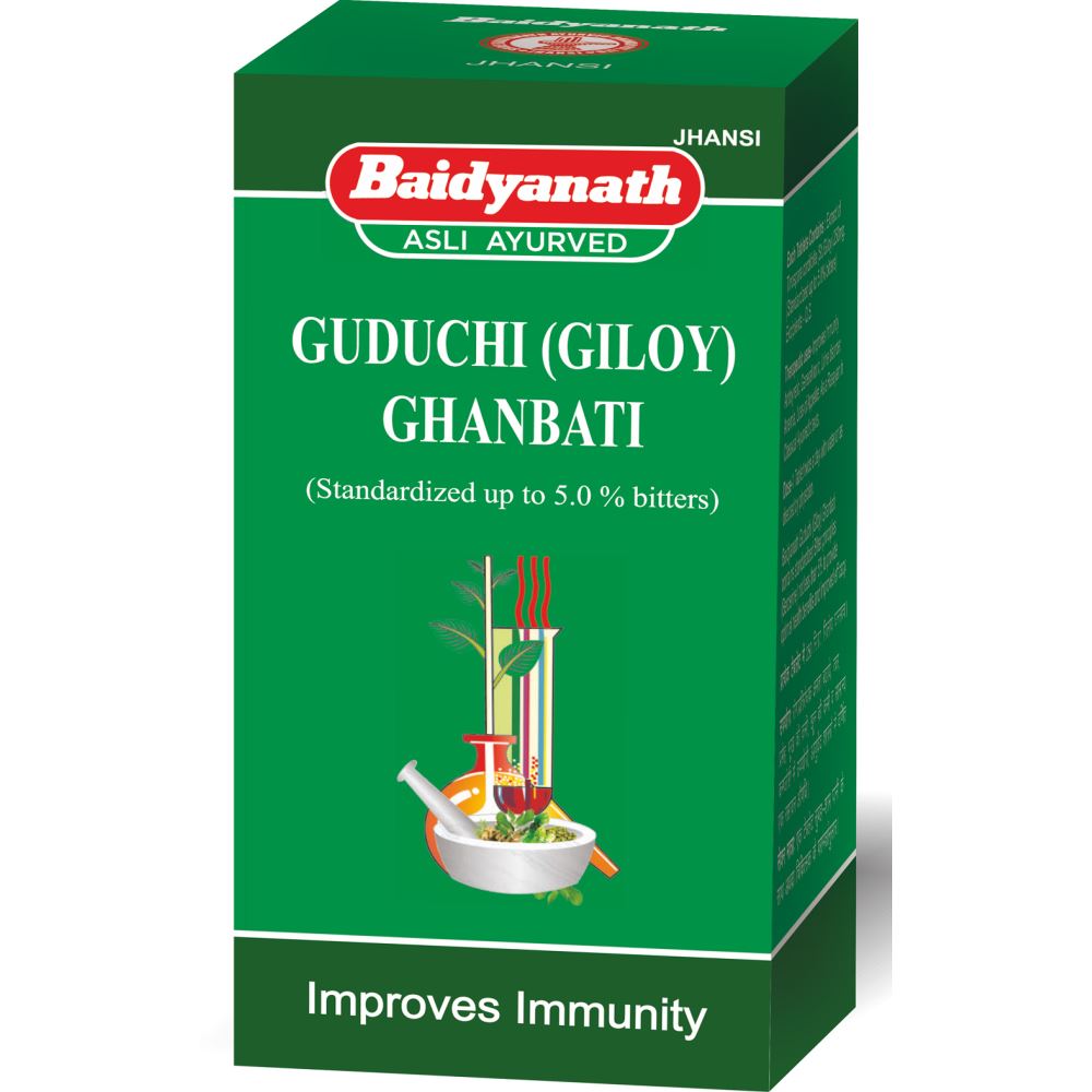 Baidyanath Guduchi(Giloy)Ghan Bati Tablet (60tab, Pack of 2)