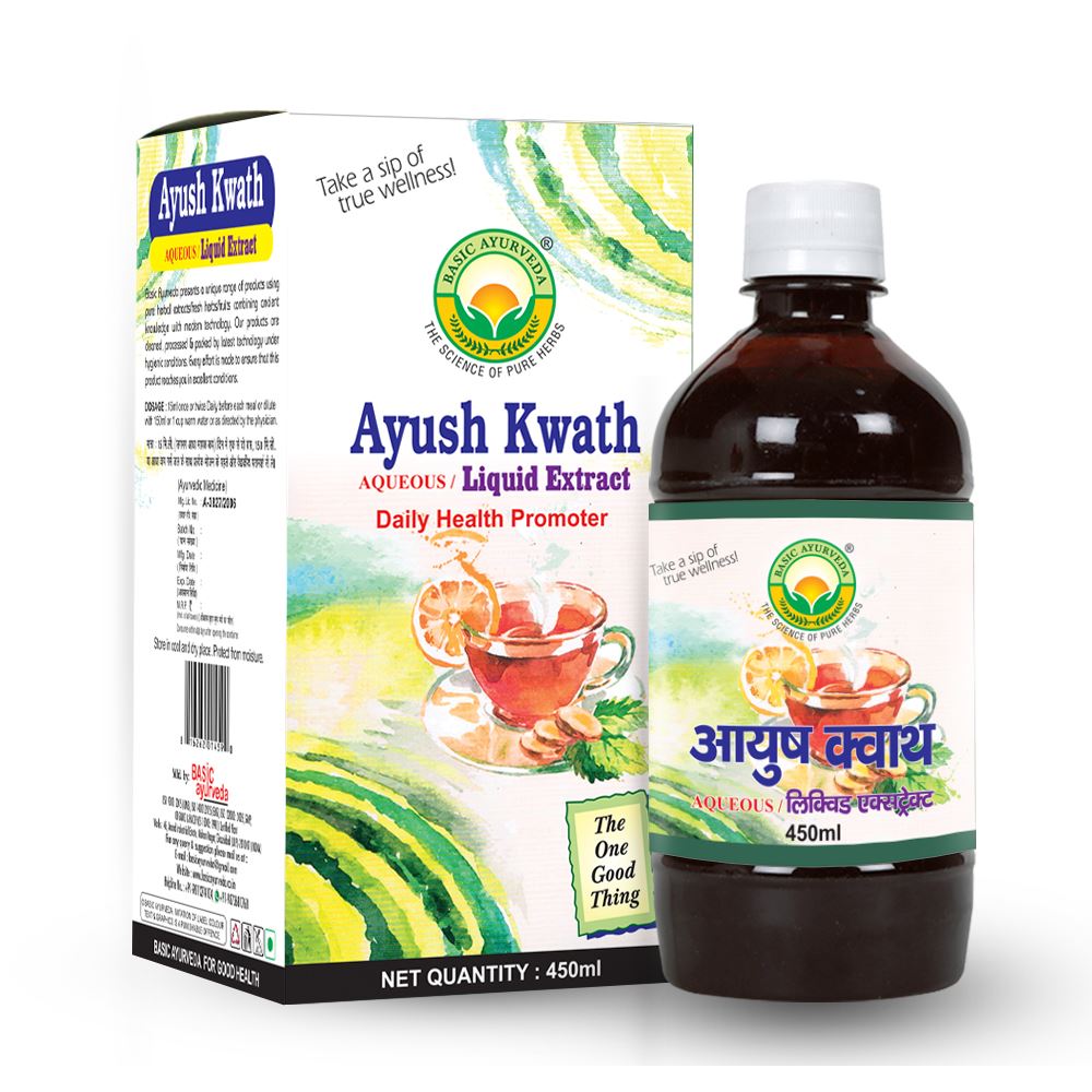 Basic Ayurveda Ayush Kwath Extract Liquid (450ml)