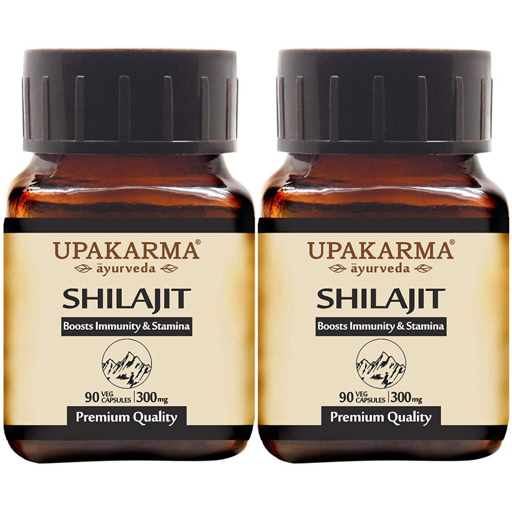 Upakarma Ayurveda Shilajit Liquid (90caps, Pack of 2)