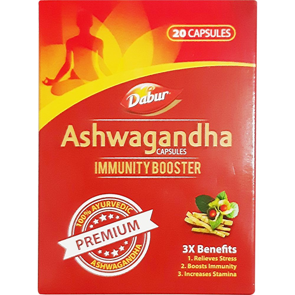 Dabur Ashwagandha Capsules Immunity Booster (20caps)