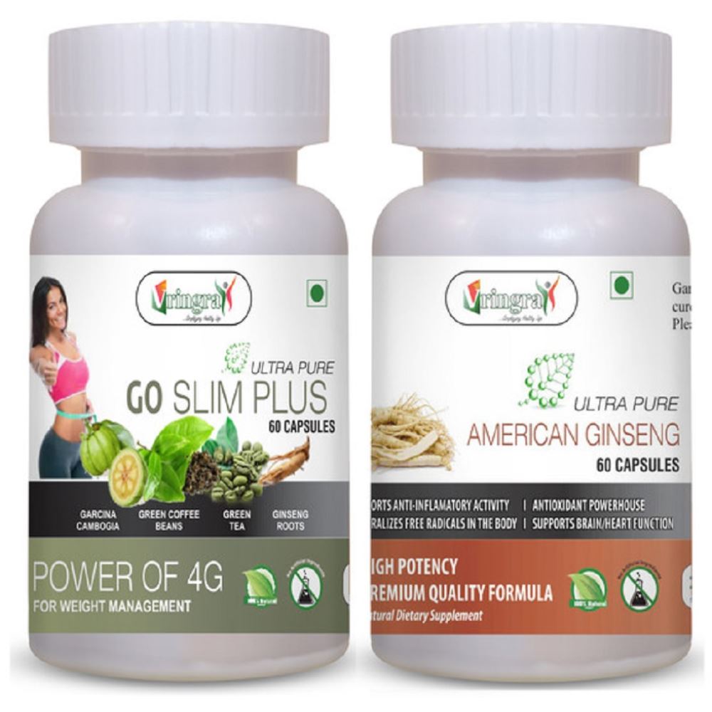 Vringra Weight Loss Capsules - American Ginseng Capsules - Immunity Booster (Combo Pack) (1Pack)