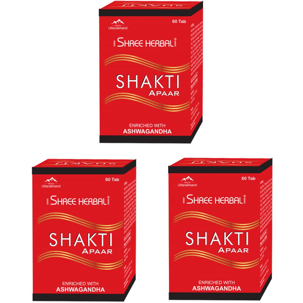 Shree Herbal Shakti Apaar Tablets (60tab, Pack of 3)