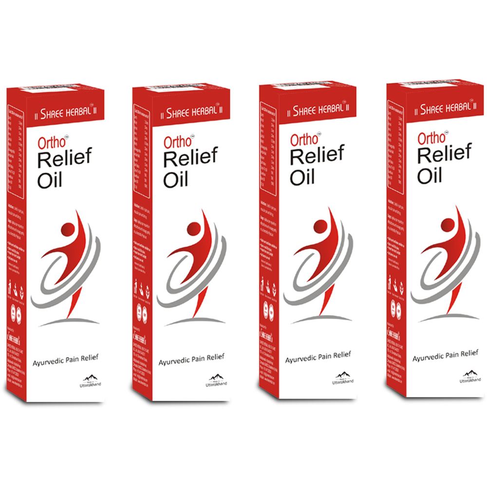 Shree Herbal Ortho Relief Oil (120ml, Pack of 4)