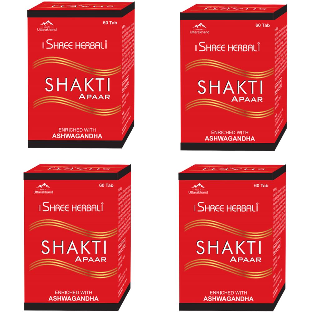 Shree Herbal Shakti Apaar Tablets (60tab, Pack of 4)