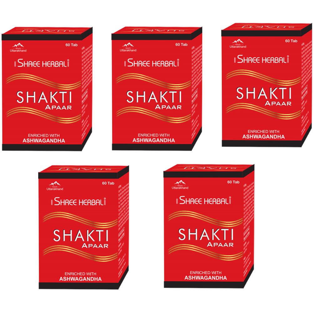 Shree Herbal Shakti Apaar Tablets (60tab, Pack of 5)