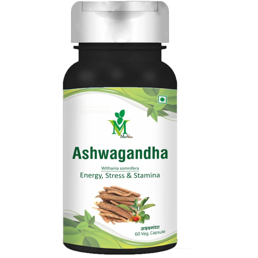 Mint Veda Ashwagandha Veg Capsule (60caps) Mint Veda Ashwagandha Veg Capsule (60caps)