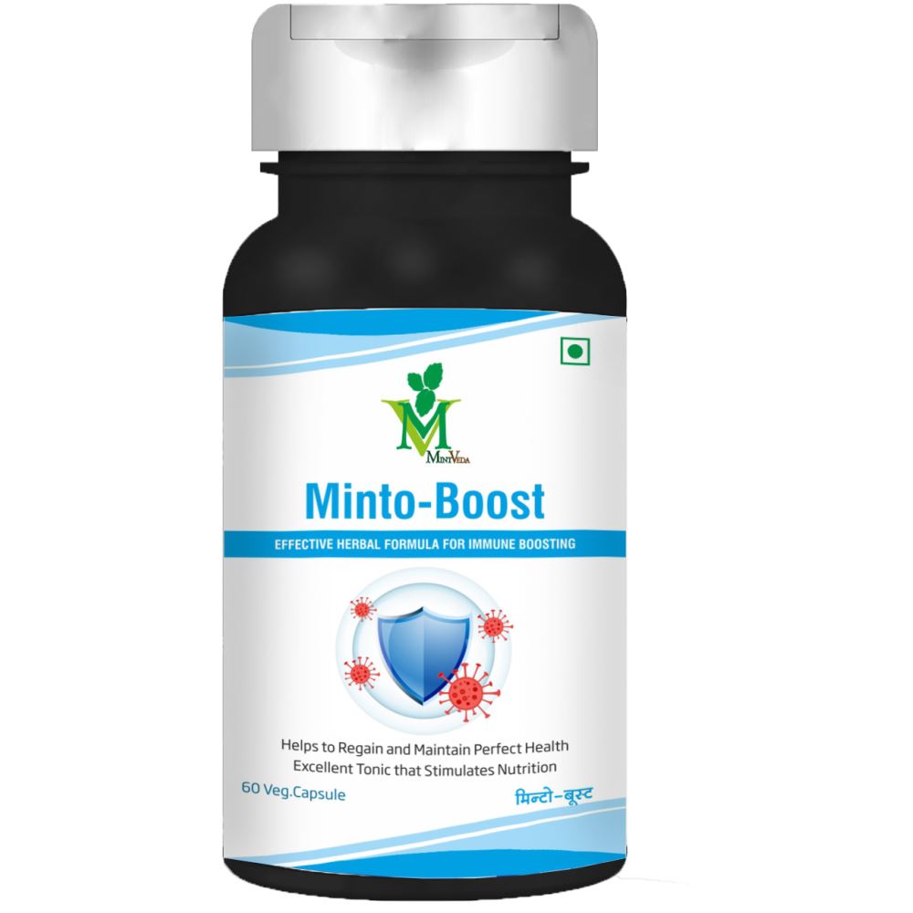 Mint Veda Mintoboost Veg Capsules (60caps) Mint Veda Mintoboost Veg Capsules (60caps)