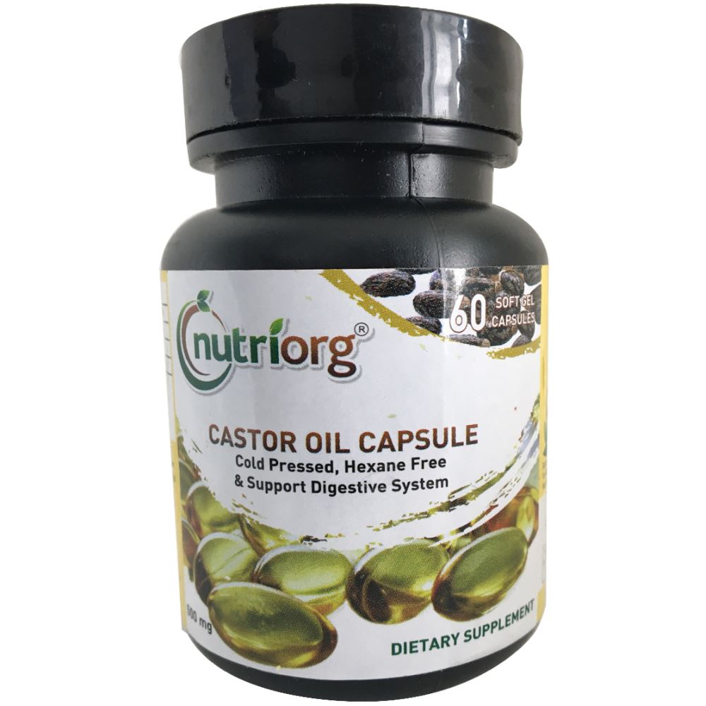 Nutriorg Castor Oil Soft Gel Capsule (60caps)