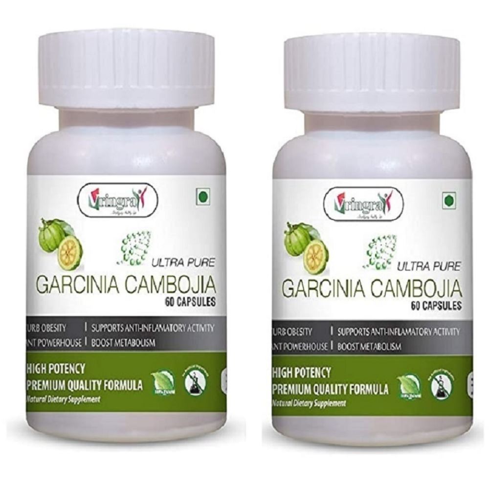 Vringra Garcinia Cambojia Powder Capsules (60caps, Pack of 2)