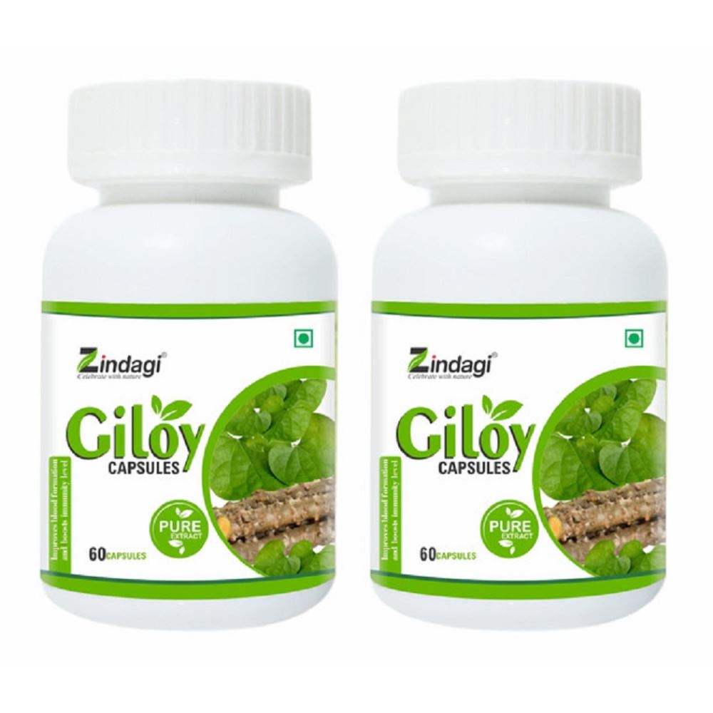 Zindagi Pure Giloy Extract Capsules (60caps, Pack of 2)