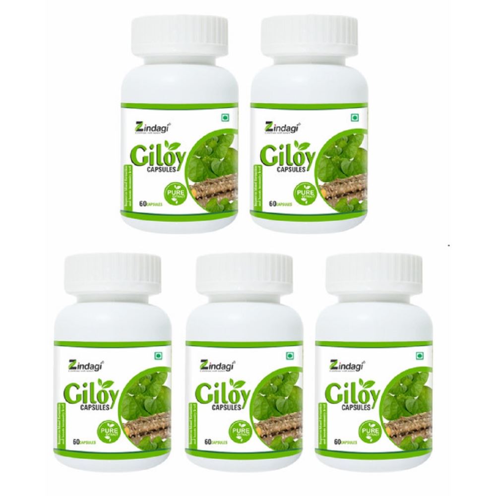 Zindagi Pure Giloy Extract Capsules (Buy 4 Get 1 Free) (60caps)