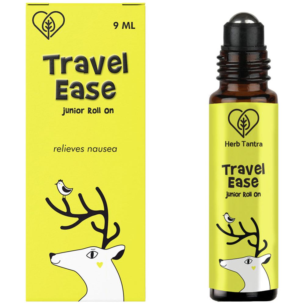 Herb Tantra Travel Ease Junior Kids Roll On For Motion Sickness And Nausea (9ml)