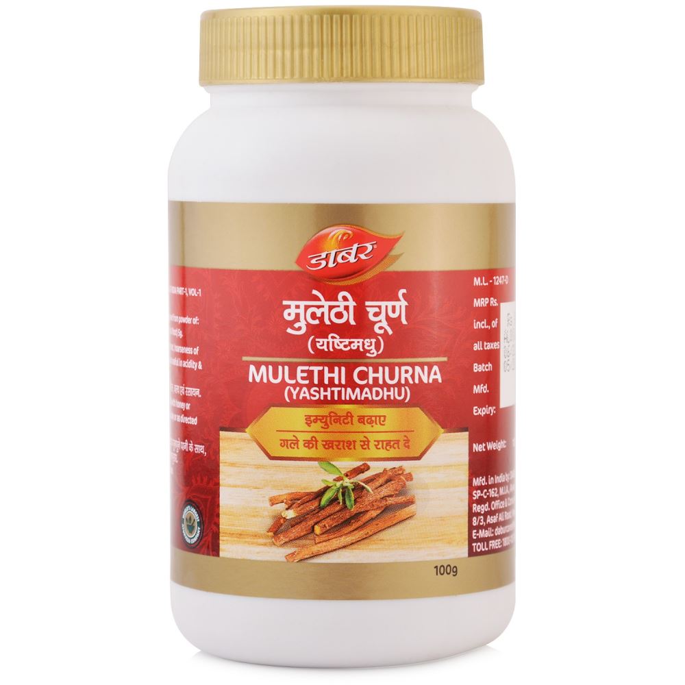 Dabur Mulethi (Yashtimadhu) Churna (100g) Dabur Mulethi (Yashtimadhu) Churna (100g)