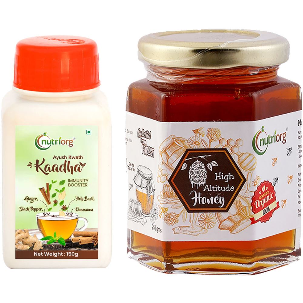 Nutriorg Ayush Kwath Kaadha With Certified Organic High Altitude Honey Combo Pack (1Pack) Nutriorg Ayush Kwath Kaadha With Certified Organic High Altitude Honey Combo Pack (1Pack)