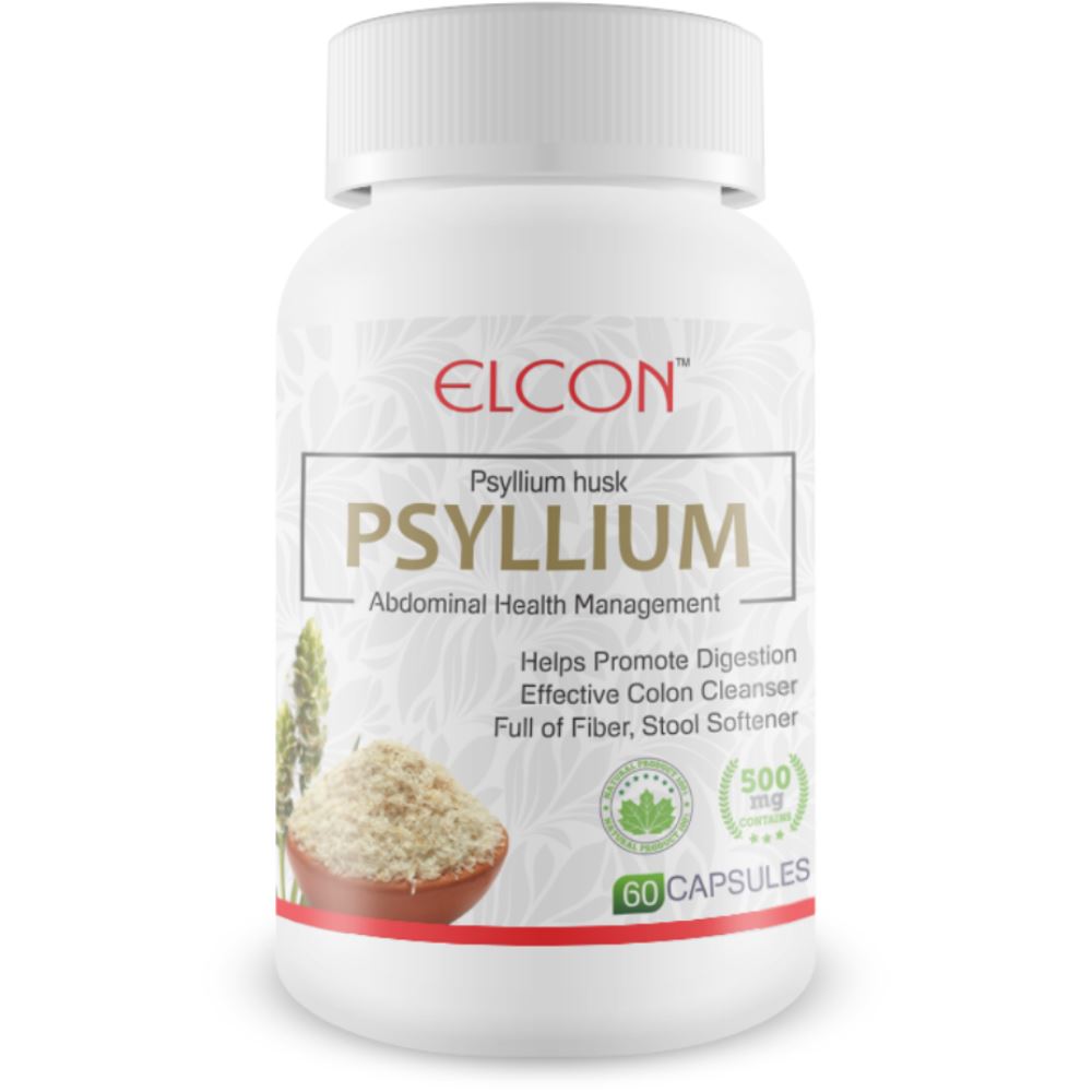 Elcon Psyllium 500Mg Capsule (60caps)