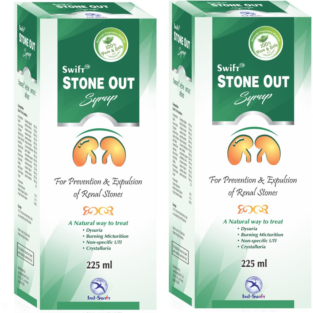 Ind Swift Stone Out Syrup (225ml, Pack of 2)