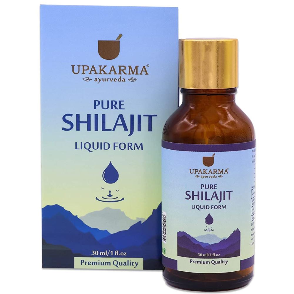 Upakarma Ayurveda Pure Ayurvedic Raw Shilajit/Shilajeet Liquid (30ml)