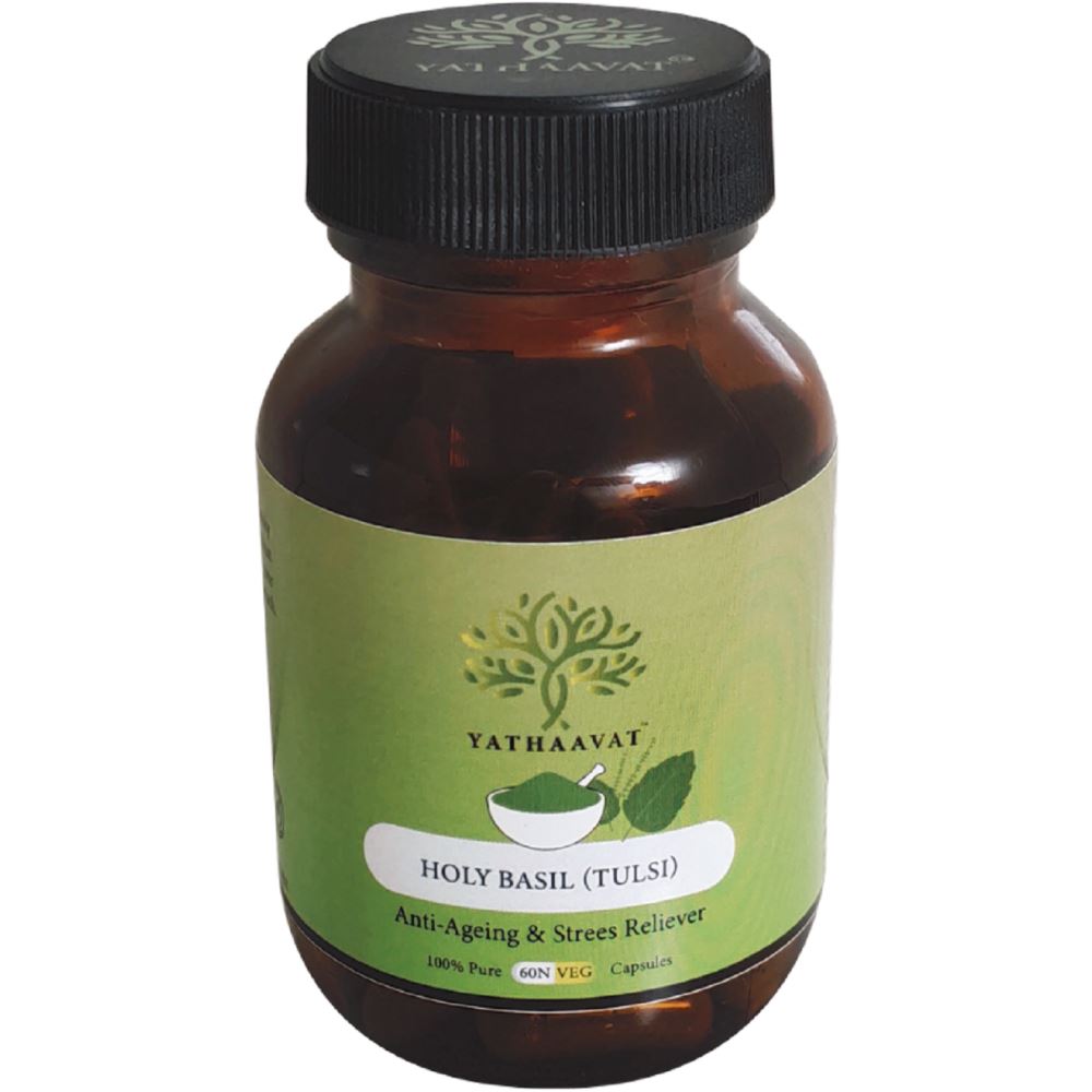 Yathaavat Holy Basil (Tulsi) Capsules (60caps)