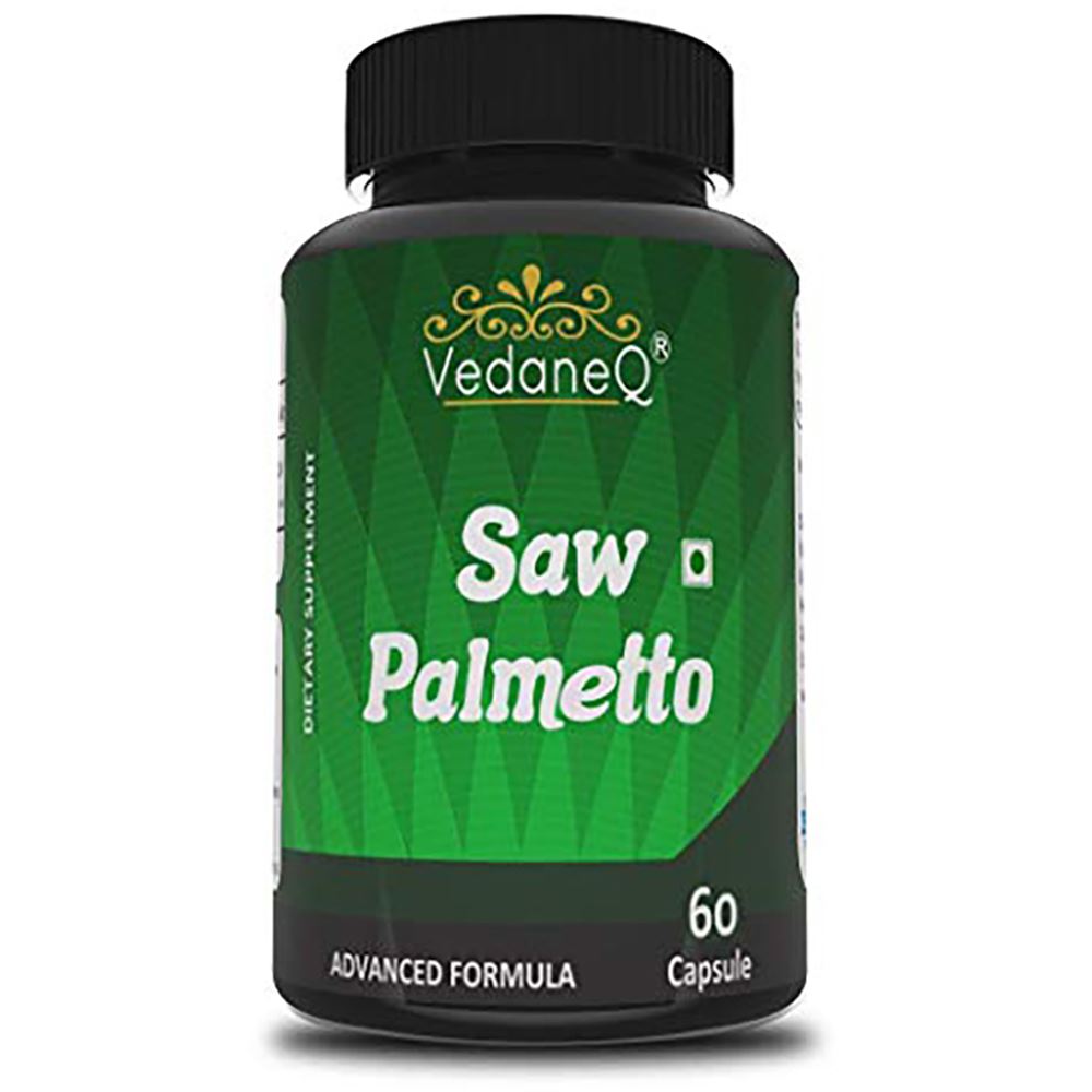 VedaneQ Saw Palmetto 800Mg Extract For Hair Growth (60caps)
