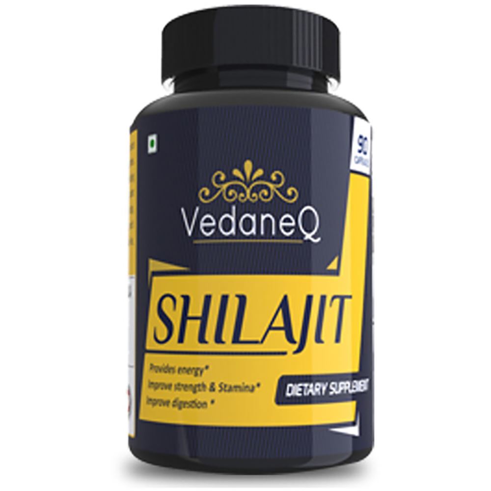 VedaneQ Shilajit Extract For Strength Stamina (90caps)