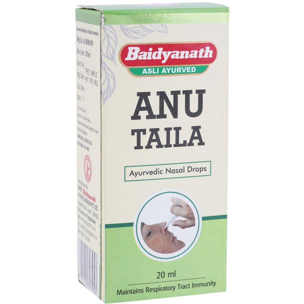 Baidyanath Anu Taila Ayurvedic Nasal Drops (20ml) Baidyanath Anu Taila Ayurvedic Nasal Drops (20ml)