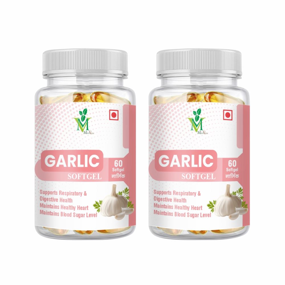 Mint Veda Garlic Softgel Capsule (60caps, Pack of 2)