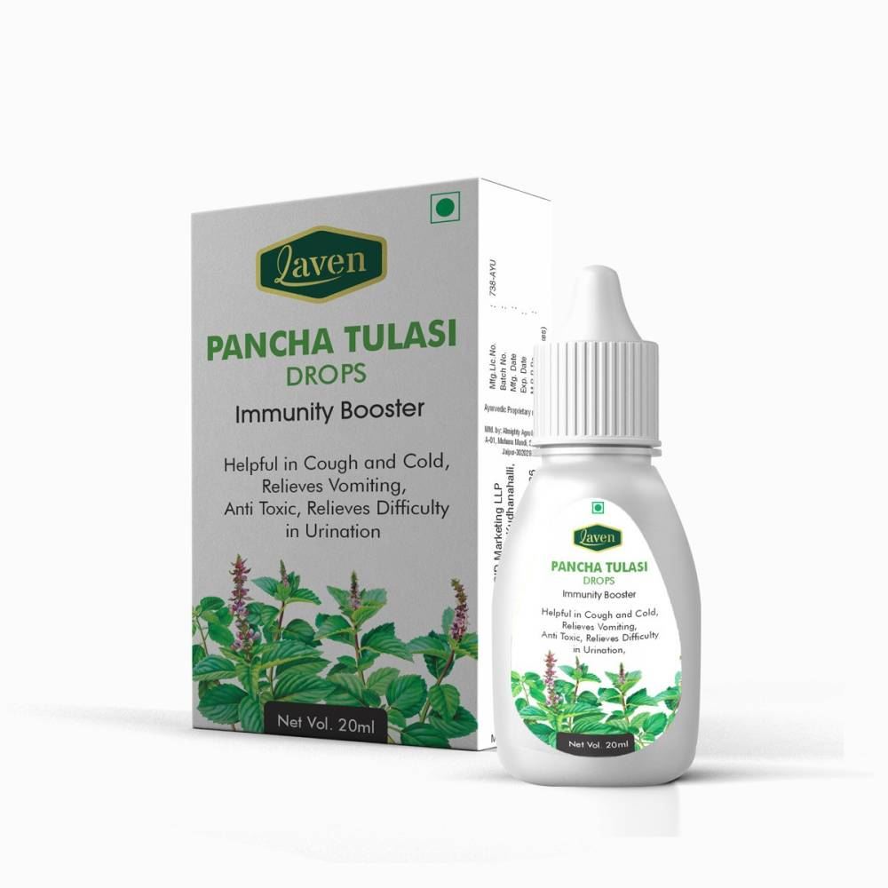 Laven Pancha Tulasi Drops (20ml)