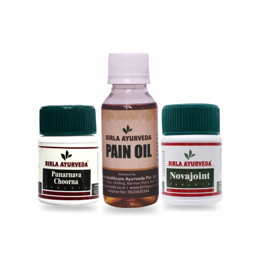 Birla Ayurveda Pain Kit (Pain Oil + Novajoint + Punarnava) (1Pack)