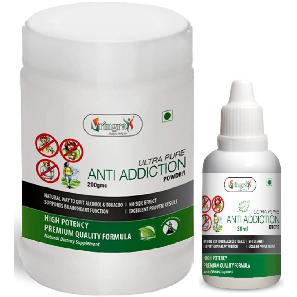 Vringra Anti Addiction Powder & Anti Addiction Drops (1Pack)