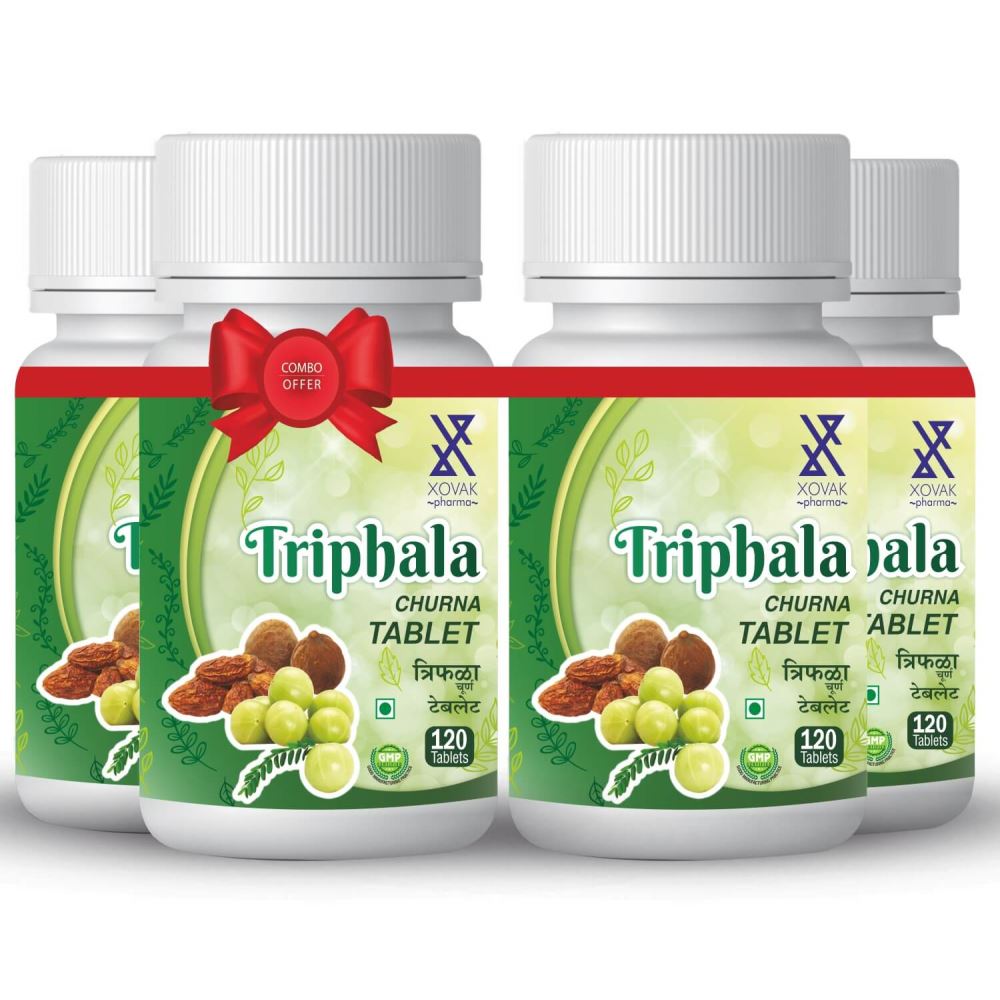 Xovak Pharma Triphala Churna Tablets (60tab, Pack of 4)