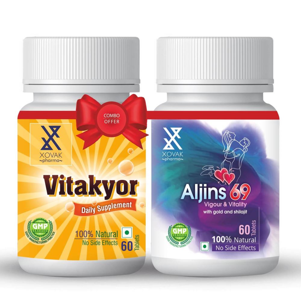 Xovak Pharma Aljins 69 Tablet (60Tab) + Vitakyor Tablet (60Tab) Combo Pack (1Pack)