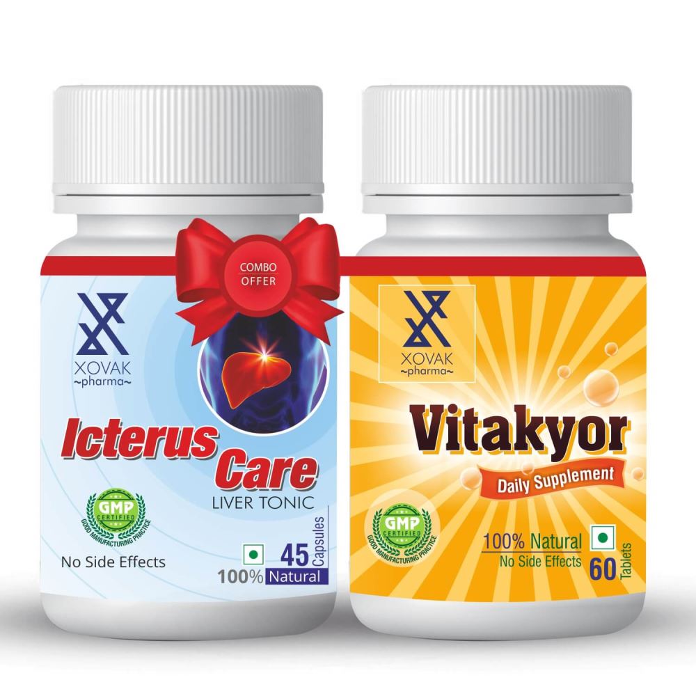 Xovak Pharma Icterus Care Capsule (5Caps) + Vitakyor Tablet (60Tab) Combo Pack (1Pack)
