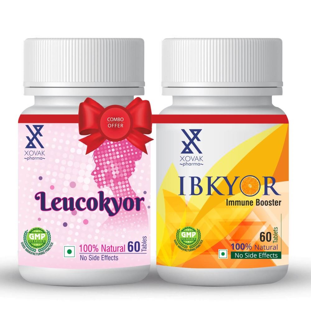 Xovak Pharma Leucokyor Tablets (60Tab) + Ibkyor Tablets For Immunity Booster (60Tab) Combo Pack (1Pack)