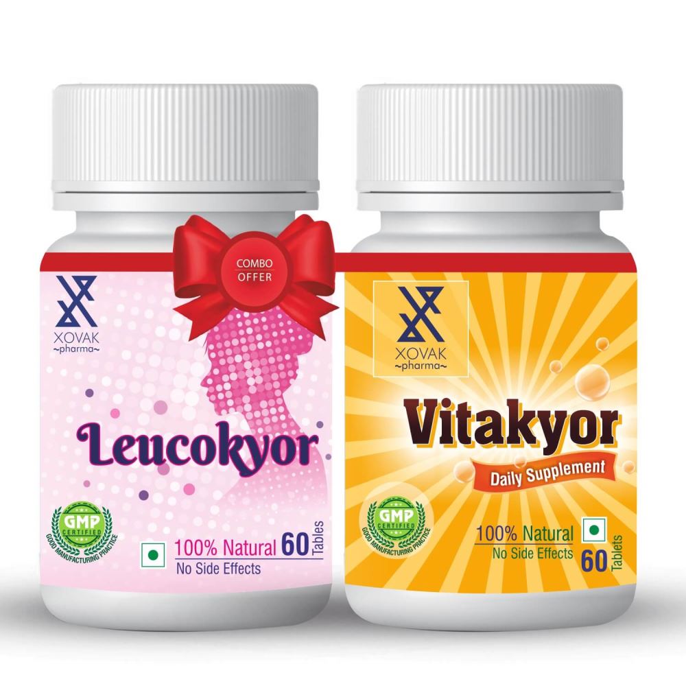 Xovak Pharma Leucokyor Tablets (60Tab) + Vitakyor Tablet (60Tab) Combo Pack (1Pack)