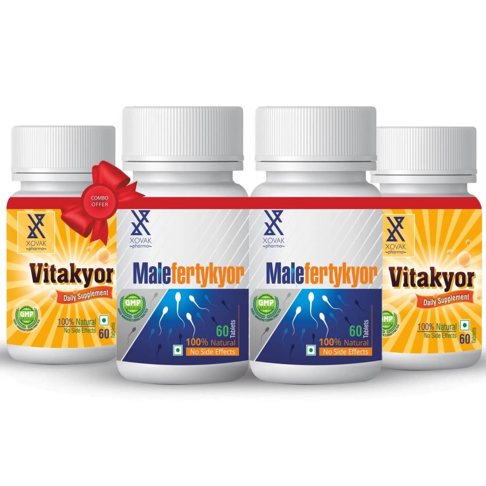 Xovak Pharma Malefertykyor Tablets (60Tab) + Vitakyor Tablet (60Tab) Combo Pack (1Pack, Pack of 2)