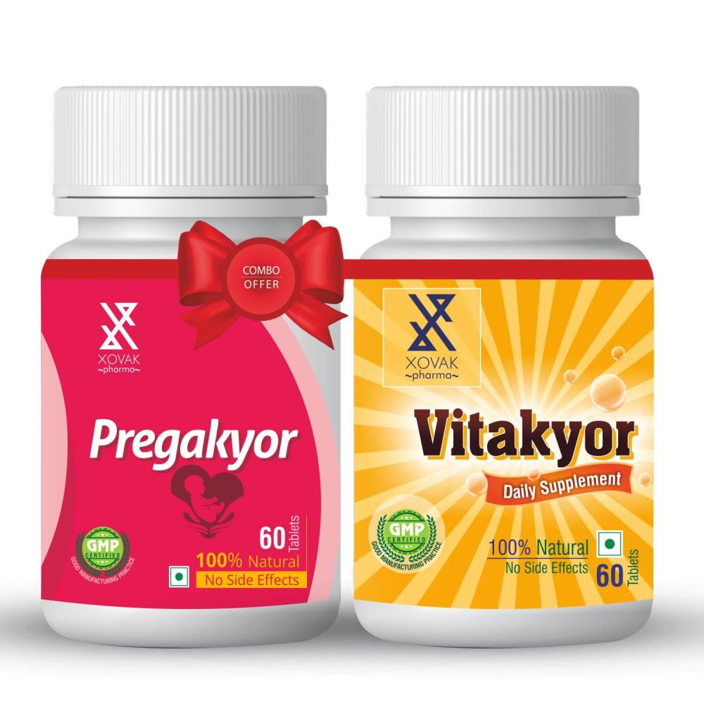Xovak Pharma Pregakyor Tablets (60Tab) + Vitakyor Tablet (60Tab) Combo Pack (1Pack)